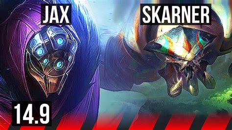 JAX Vs SKARNER TOP 6 Solo Kills 500 Games KR Challenger 14 9