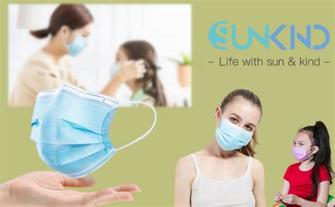 SUNKIND 50 X Type IIR Surgical Mask Medical Respirator Mask CE