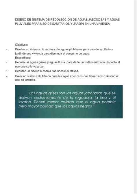PDF DISEÑO DE SISTEMA DE RECOLECCIÓN DE AGUAS JABONOSAS Y AGUAS