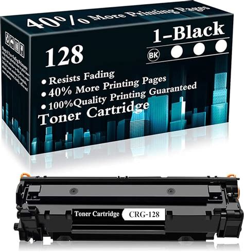 1 Black 128 Crg 128 Toner Cartridge Replacement For Canon Imageclass