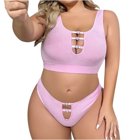 Hapimo Plus Size Lingerie Women Hollow Out Temptation Underwear Suit Mesh Lace Nightgown