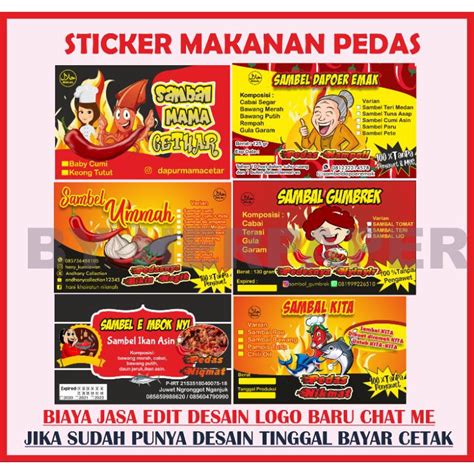 Logo Stiker Makanan Pedas 53 Koleksi Gambar