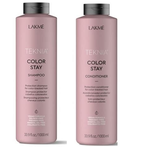 Kit Pentru Par Vopsit Lakme Color Stay Sampon 1000 Ml Balsam 1000 Ml