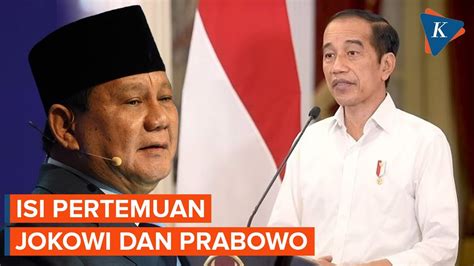 Prabowo Mendadak Ke Istana Ini Isi Pembicaraannya Dengan Jokowi Youtube