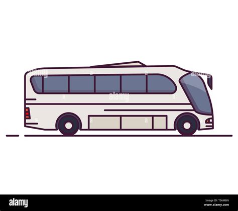 Bus side view Cut Out Stock Images & Pictures - Alamy