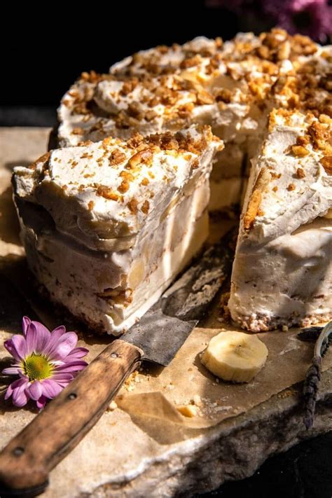 Salty Pretzel Banana Pudding Ice Cream Cake. | Recipe | Banana pudding