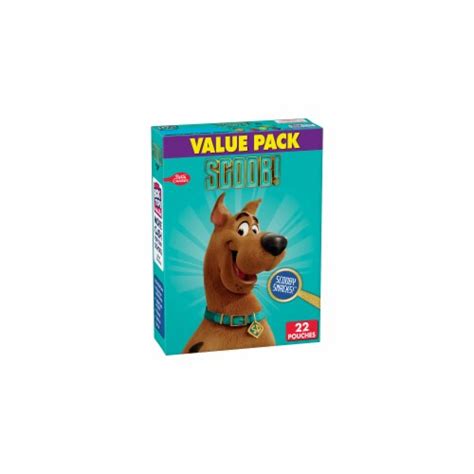 Scooby Doo Fruit Flavored Snacks Gummy Treat Pouches Pack Of 24 24