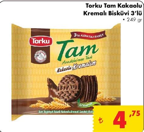 Torku Tam Kakaolu Kremal Bisk Vi L Gr Ndirimde Market