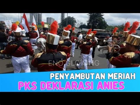 Tiba Di Dpp Pks Capres Anies Disambut Meriah Salawat Dan Drumband