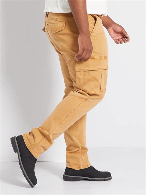 Pantalón fitted tipo cargo MARRON Kiabi 25 00