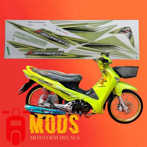 Honda Wave 125i 2006 Original Thailand Made Stock Decalsticker Lazada Ph