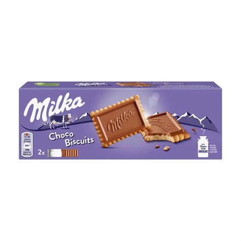 Bolachas Choco Biscuit Chocolate De Leite Milka Nutrip Dia