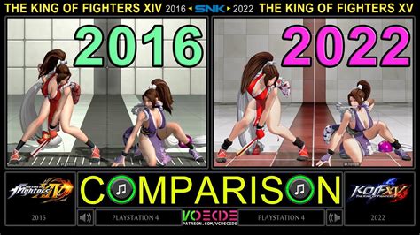 [kof Xv] Character Comparison Of The King Of Fighters Xv Kof Xiv Vs Kof Xv Side By Side