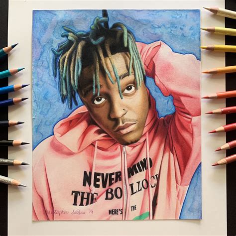 Juice Wrld ️ Beautiful Sketches Realistic Drawings Rapper Art