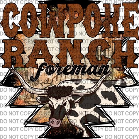 Cowpoke Ranch Foreman Png Etsy