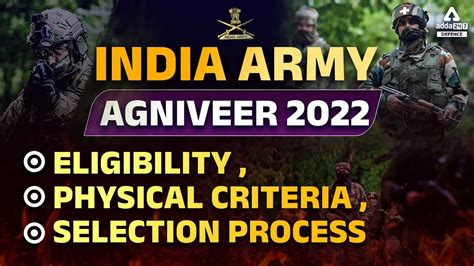 Indian Army Agniveer Recruitment Eligibility Physical Criteria