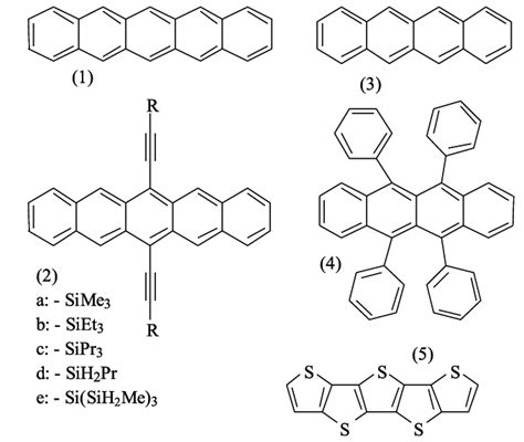 Pentacene Pentacene Compounds Tetracene Rubene