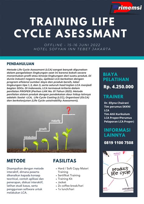 Offline Pelatihan Life Cycle Assessment Training Primemsi