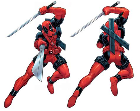 Deadpool from the Front and Back. : r/deadpool