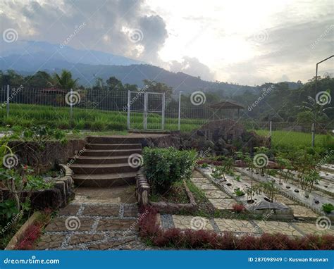 View Landscape Red Villa in Bogor City Stock Image - Image of view ...