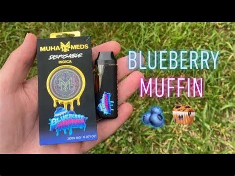 NEW Muha Meds Disposable Blueberry Muffin Review YouTube