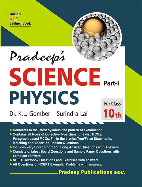 Pradeep S Science Part I Physics For Class 10 By K L Gomber Goodreads