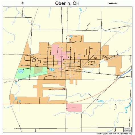 Oberlin Ohio Street Map 3957834