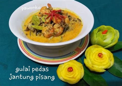 Resep 115 Gulai Pedas Jantung Pisang Oleh Pawonku Cookpad