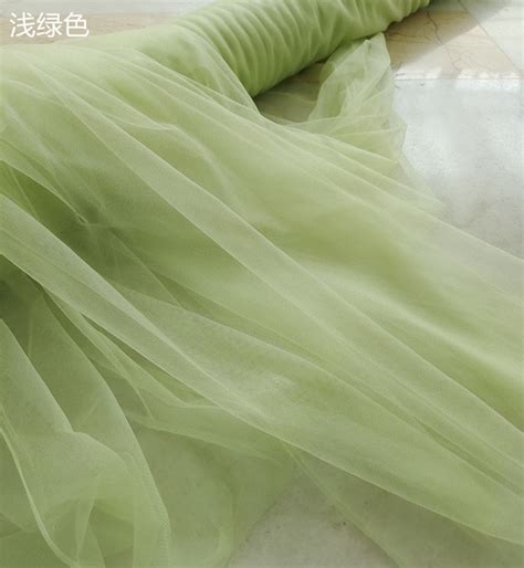 Light Green Plain Tulle Fabric Tulle Lace Fabric Mesh Fabric Gauze