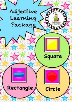 Shape Adjective Concept Learning Package Inc Rectangular Square And