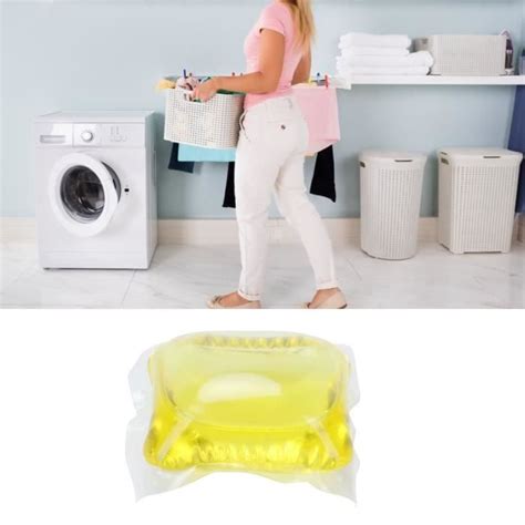 Dosette de lessive 60pcs Capsule de Perle à Linge 8g Nettoyant de