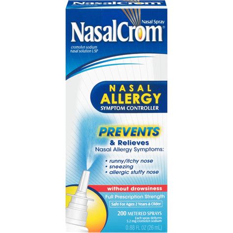 Nasalcrom Nasal Allergy Symptom Controller Full Prescription Strength Spray 0 88 Fl Oz Shipt