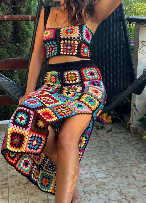 Pin De Lea Menezes Em Beautiful Knitting And Crochet Saias Artesanais