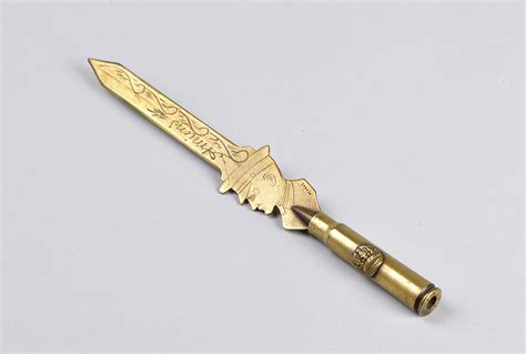 Letter Opener Keepsakes Of Conflict Trench Art And Other Canadian