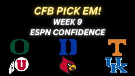 College Football Week 9 Picks Espn Confidence Plus Oklahomakansas