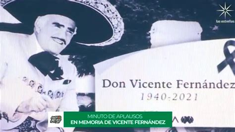 Vicente Fernández Recibe Homenaje En La Final Atlas Vs León Periódico Am