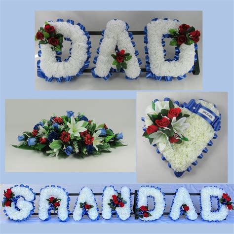 Funeral Flowers Package Customiseable Dad Grandad Artificial Funeral