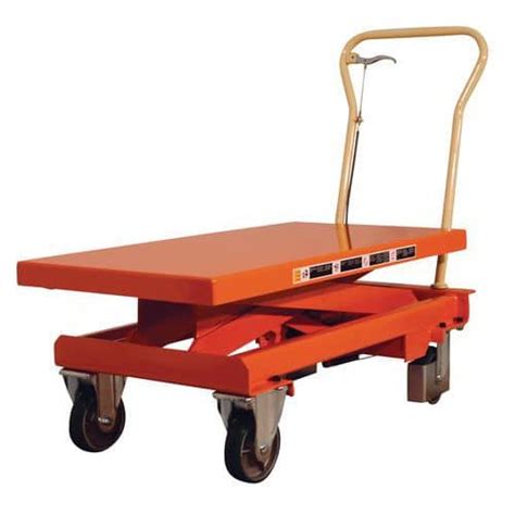 Bishamon Single Mobile Lift Tables Trucks Stackers Manutan