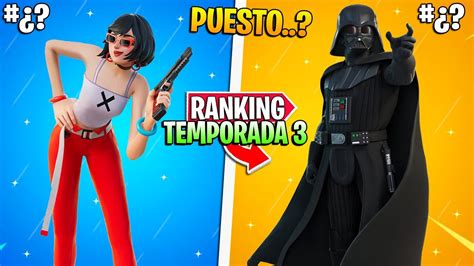 Las Skins De La Temporada 3 De Peor A Mejor Ranking De Todo El Pase