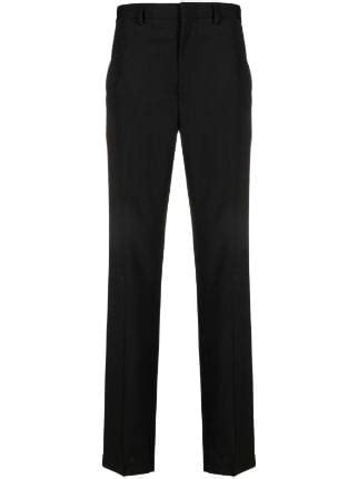 Prada Logo Appliqu Straight Leg Trousers Farfetch