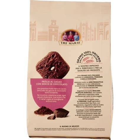 Biscotti Tre Marie Ancora Uno G Frolla Al Cacao Con Gocce Di Cioccolato