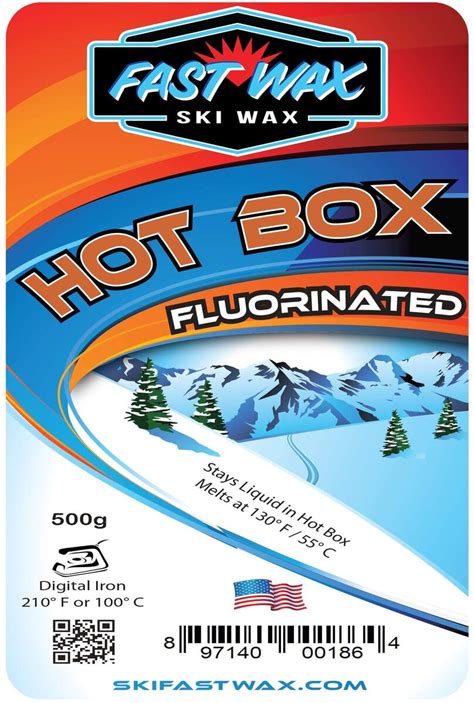 Fast Wax 500gm Fluoro Hot Box Wax New Moon Ski And Bike Hayward Wi