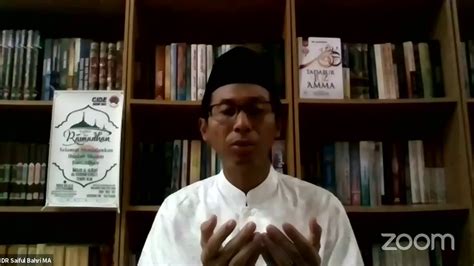 Kajian Malam Ramadhan Bersama Ustadz Dr Saiful Bahri Lc MA YouTube