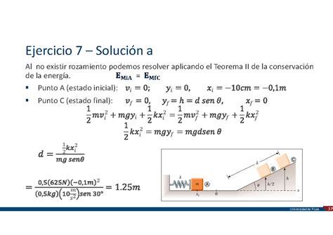 Ejercicios Trabajo Y Energ A Ejercicio Soluci N A Al No Existir