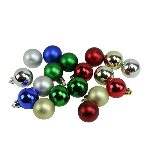 Northlight 18ct Shatterproof Shiny And Matte Christmas Ball Ornament