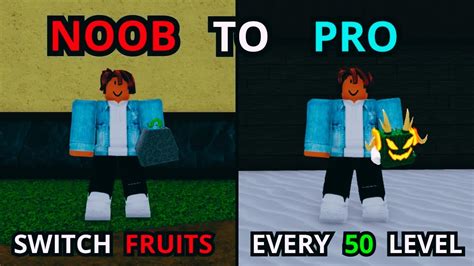 Blox Fruits Noob To Pro But Every Level I Change My Fruit Challeng