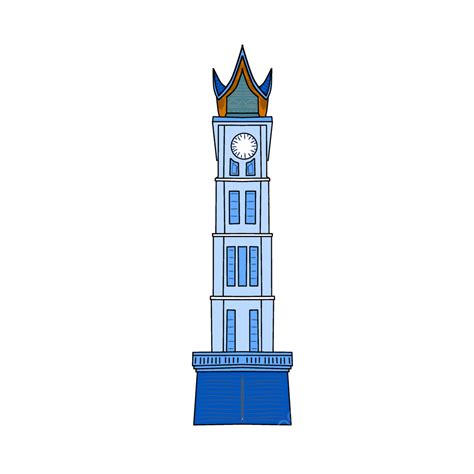 jam gadang vektor jam gadang padang jam png transparent image