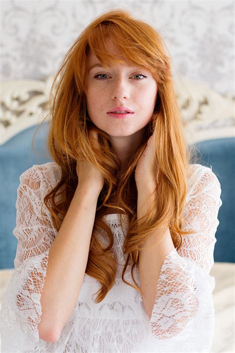 Wallpaper Women Redhead Freckles Portrait 1440x2160