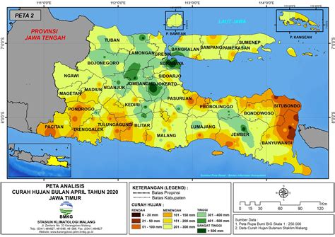 Analisis Bulanan Distribusi Curah Hujan Bulan April Tahun Di