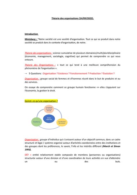 Théorie des organisations Chapitre 1 Théorie des organisations 14